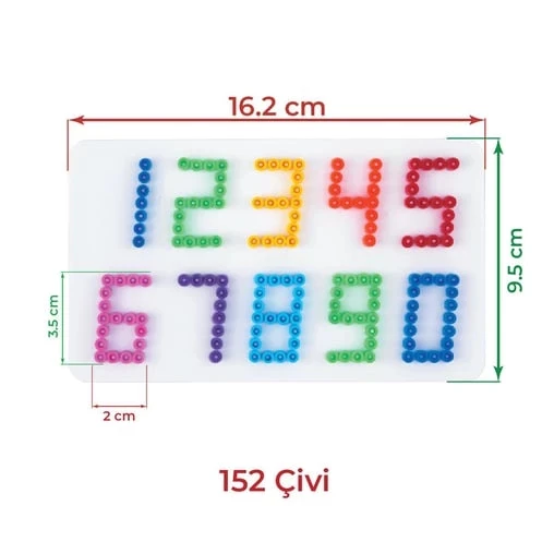Hama Boncuk Midi Sayı Tablası (HA273) - 3