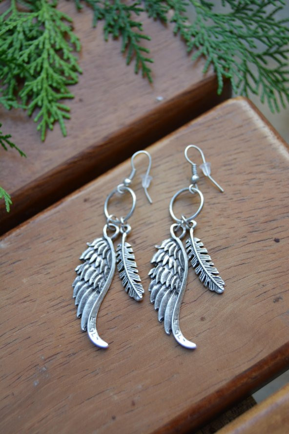 STONEAGE Tüy Bohem Bayan Küpe - Resim 2