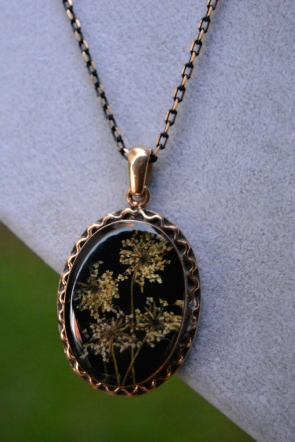 STONEAGE JEWELLERY Kuru Çiçek Bayan Kolye - Resim 3