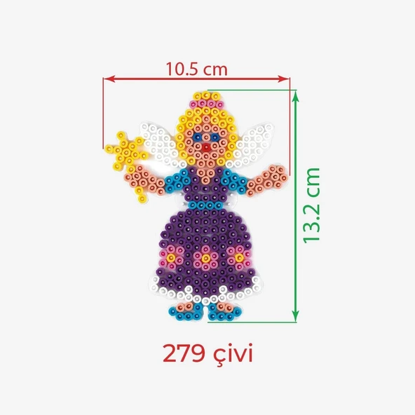 Hama Boncuk Midi Tabla - Peri (HA317) - 3