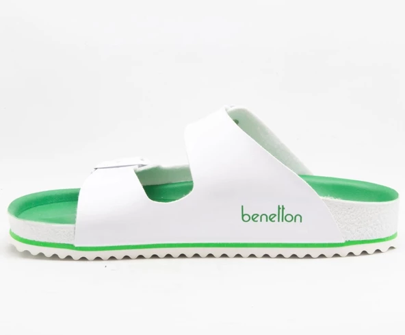 BENETTON 1322 Beyaz Erkek Terlik - 3