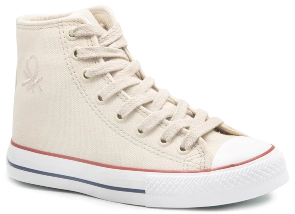 BENETTON 30628 Bej Kadın Spor Ayakkabı