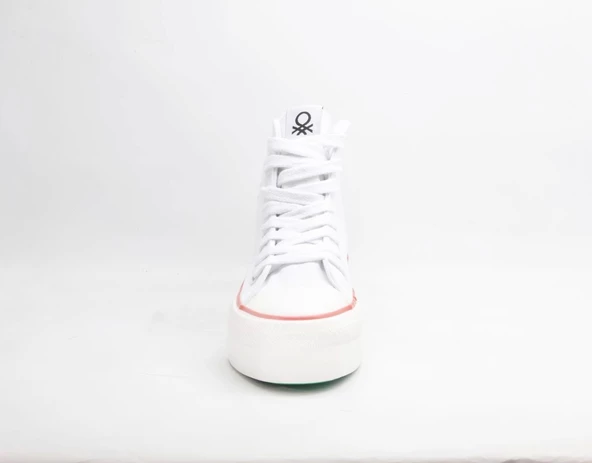 BENETTON 30939 Beyaz Kadın Spor Ayakkabı - 4