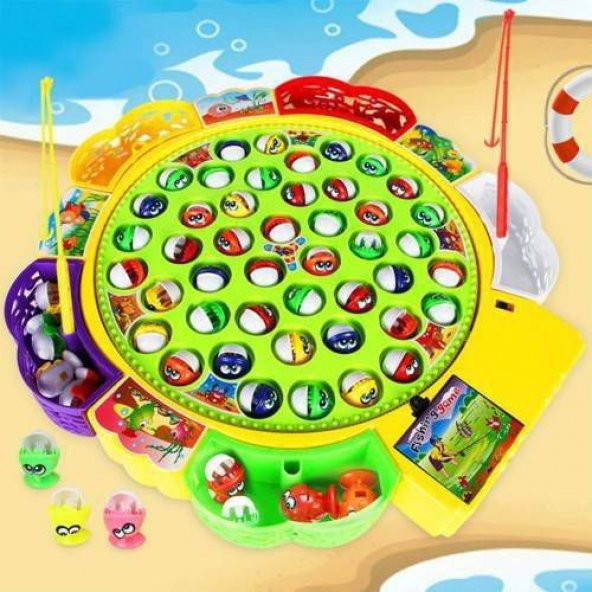 Büyük Boy Balık Tutma Oyunu 45 Balık 5 Balıkçı Fishing Eğlenceli Etkinlik Oyunu - 2