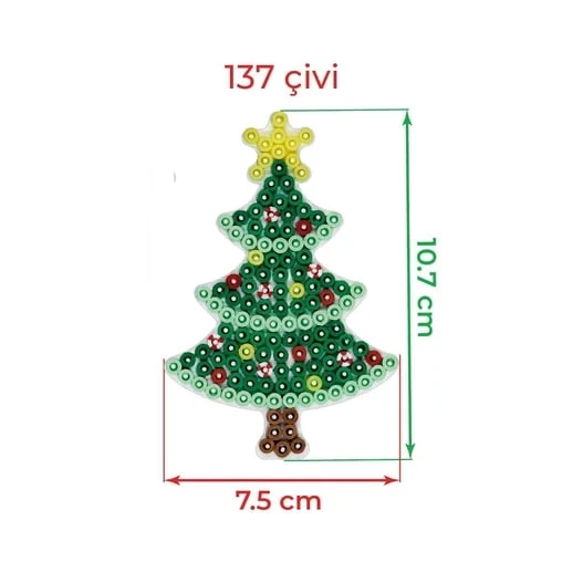 Hama Boncuk Midi Tabla - Çam Ağacı (HA331) - 3