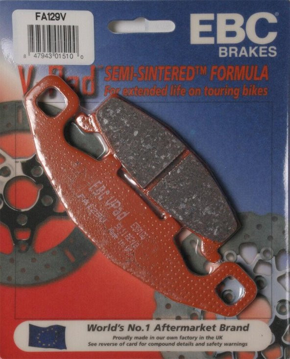 Ebc Fa129V 1997-2007 Kawasaki ER-5 Uyumlu Ön Fren Balatası Yarı Sinterli Balata