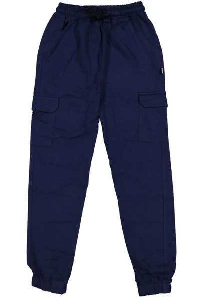 Erkek 5/15 Yaş Kargo Cepli Lastik Paça Düz Tek Alt BGL-ST03128 - 5