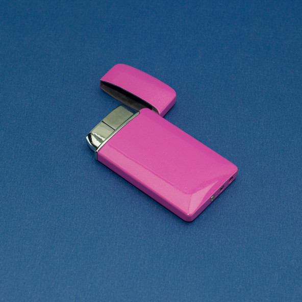 Pembe Çakmak Metal Pembe Alevli Çakmak - 5