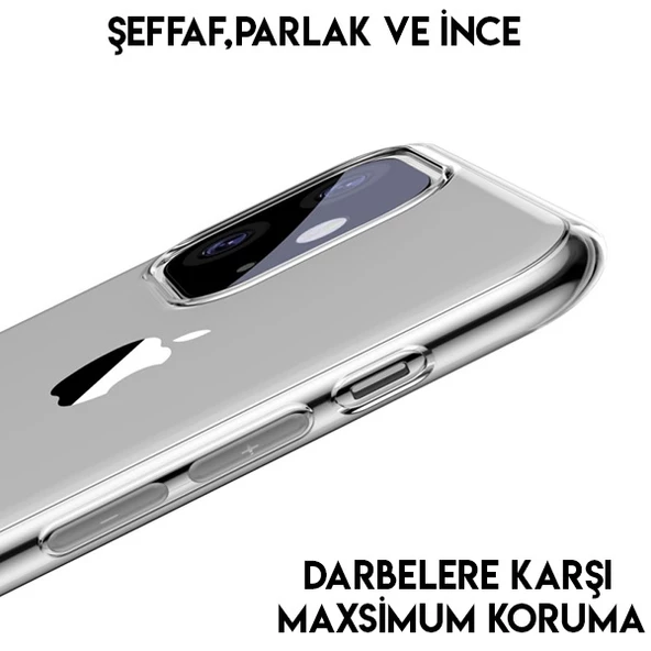 Baseus Simplicity Series iPhone 11 6.1inch 2019 Şeffaf Gel Silikon Kılıf