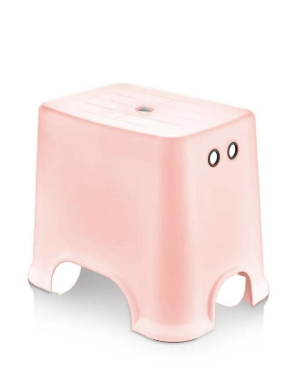 Geseus Banyo Taburesi Çok Amaçlı Tabure Kaymaz Ayakalı Max-140kg Taşıma Kapasitesi-Pembe-5171-84P - 2