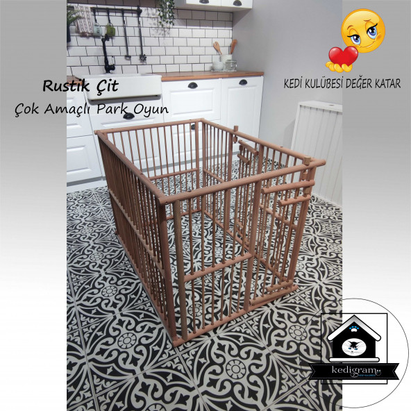 100X70cm Yüksek ÇİFT KAPILI Köpek Çiti Oyun Alanı Köpek Çiti - 2