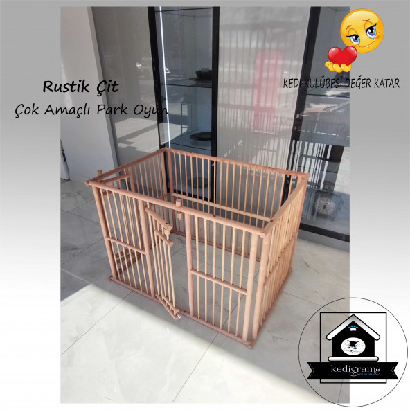 100X70cm Yüksek ÇİFT KAPILI Köpek Çiti Oyun Alanı Köpek Çiti - 7