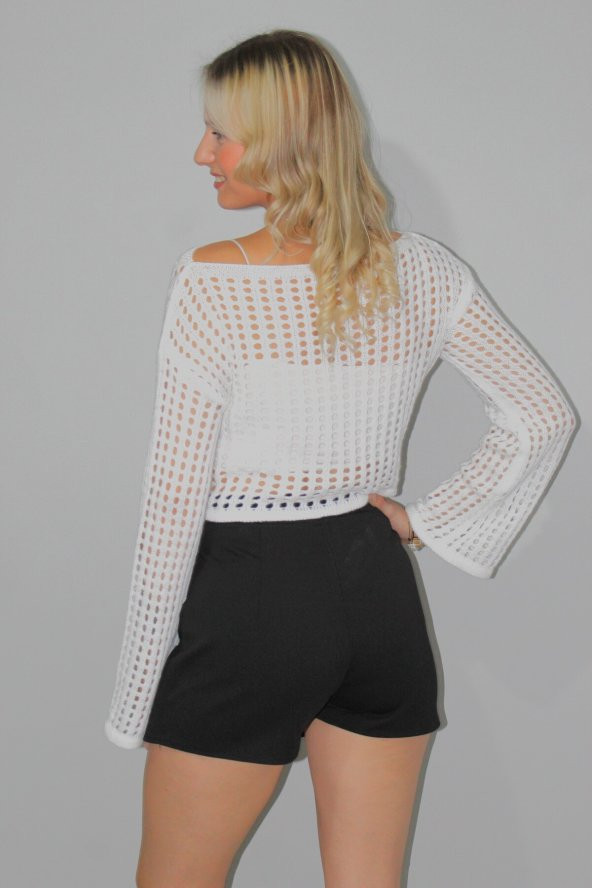 Bağcıklı Şort Etek Siyah - 1334.100 - Resim 5