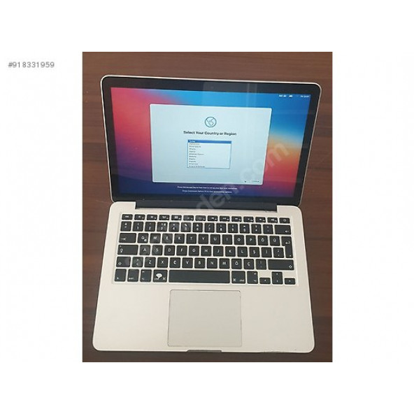 Apple MacBook Pro Retina 13" A1502 i5 2.6 GHZ,8 RAM,250GB SSD ENG KLAVYE - 2
