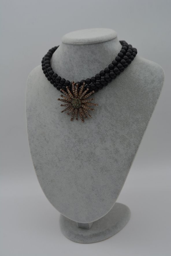 STONEAGE Bayan Güneş Kolye Özel Tasarım - Resim 3