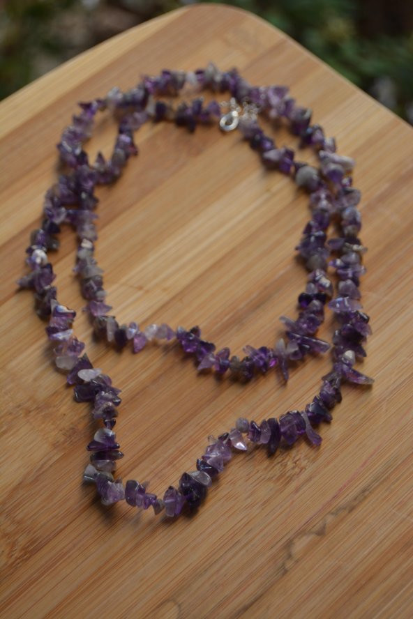 STONEAGE JEWELLERY Ametist Doğal Taş Bayan Kolye - 2