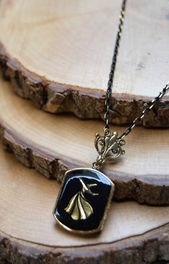 STONEAGE JEWELLERY Semazen Bronz Bayan Kolye - Resim 2