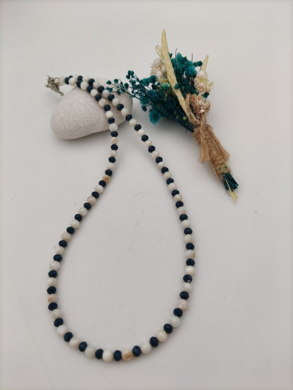 STONEAGE Şifa Kolyesi Sedef ve Çek Kristali - Resim 4