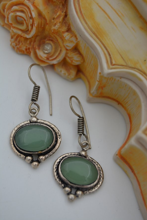 STONEAGE AVENTURİN TAŞLI KÜPE ürün görseli