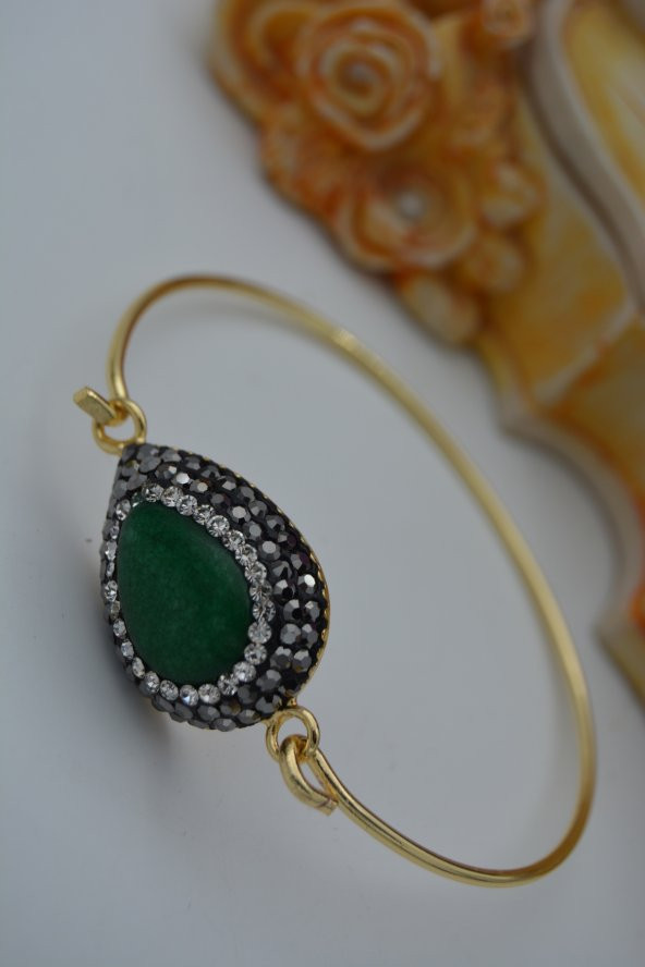 STONEAGE YEŞİM TAŞLI ÖZEL TASARIM BİLEKLİK ürün görseli