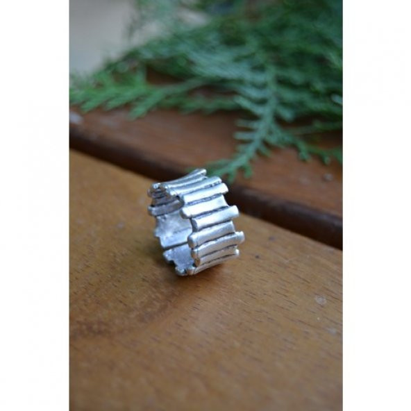 STONEAGE Antik Gümüş Ayarlanabilir Unisex Bohem Yüzük ürün görseli