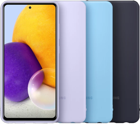 Samsung Galaxy A72 Slim Silikon Kılıf EF-PA725T Silicone Cover - 1