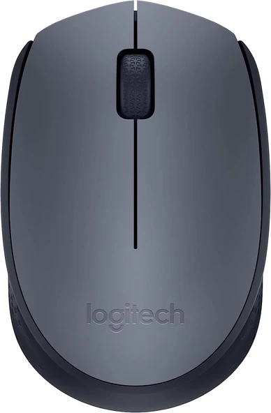 Logitech M170 USB Alıcılı Kablosuz Mouse, Gri