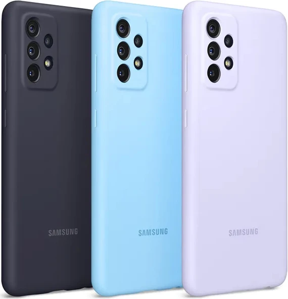 Samsung Galaxy A72 Slim Silikon Kılıf EF-PA725T Silicone Cover - Resim 3