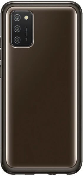 Samsung Galaxy A02s Soft Clear Cover Yumuşak Şeffaf Kılıf EF-QA025T - Resim 3