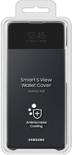 Samsung Galaxy A32 S View Akıllı Kılıf Kapaklı Cüzdan Kılıf EF-EA325P - Resim 6