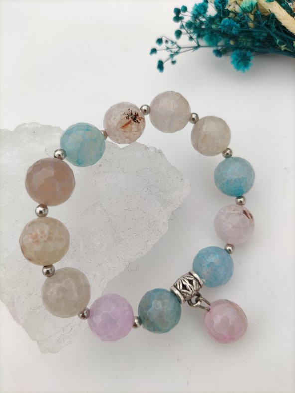 STONEAGE Şifa Bilekliği Madagaskar Akiği - Resim 2