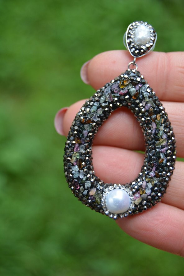 STONEAGE JEWELLERY Özel Tasarım Küpe - Resim 3