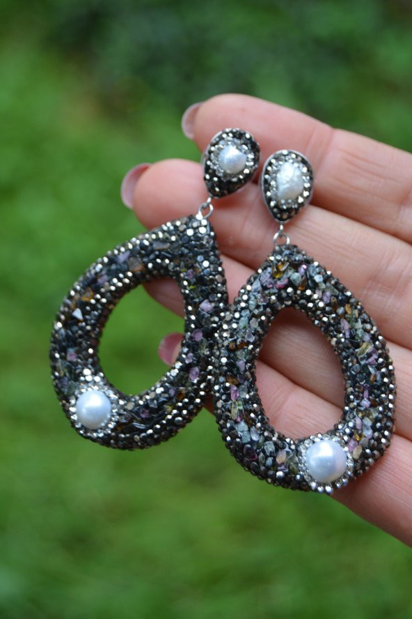 STONEAGE JEWELLERY Özel Tasarım Küpe - Resim 5