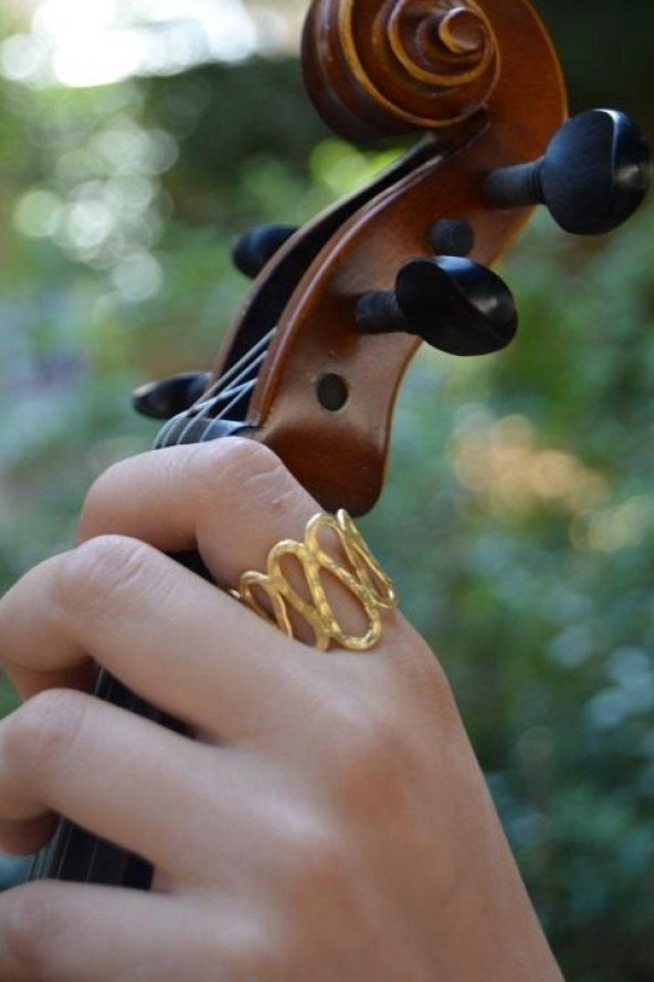 STONEAGE Özel Tasarım Ayarlanabilir Kadın Yüzük - Resim 4