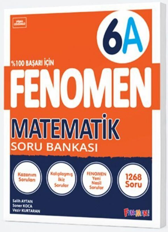 6. Sınıf Matematik A Fenomen Soru Bankası Fenomen Okul Yayınları ürün görseli