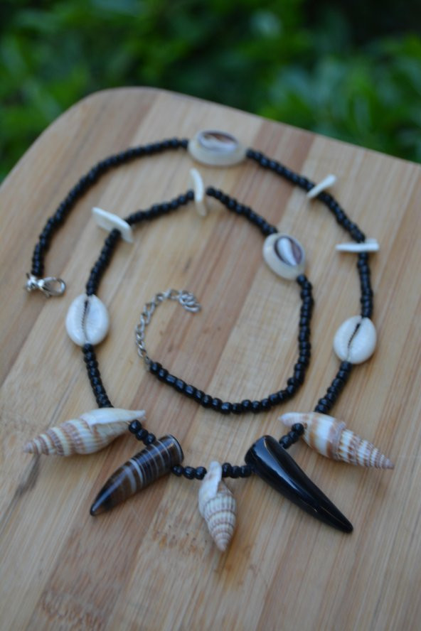 STONEAGE Deniz Kabuklarından Tasarım Bayan Kolye