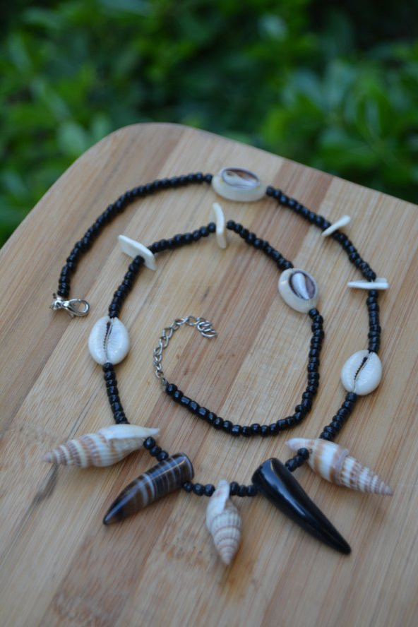 STONEAGE Deniz Kabuklarından Tasarım Bayan Kolye - 2