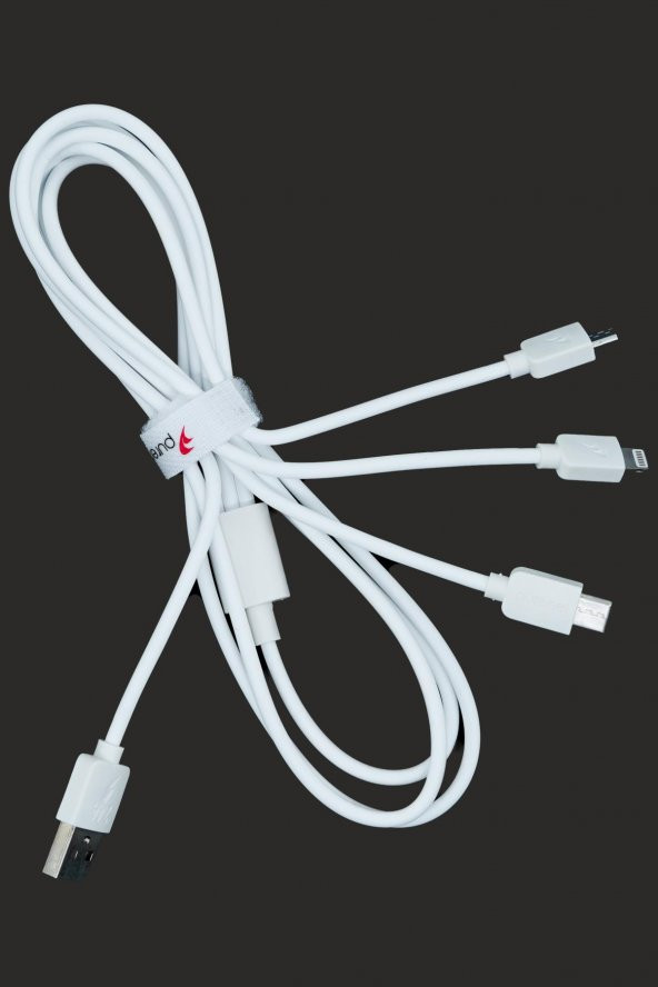 3 lü Universal Her Modele Uyumlu Şarj Kablosu - 4