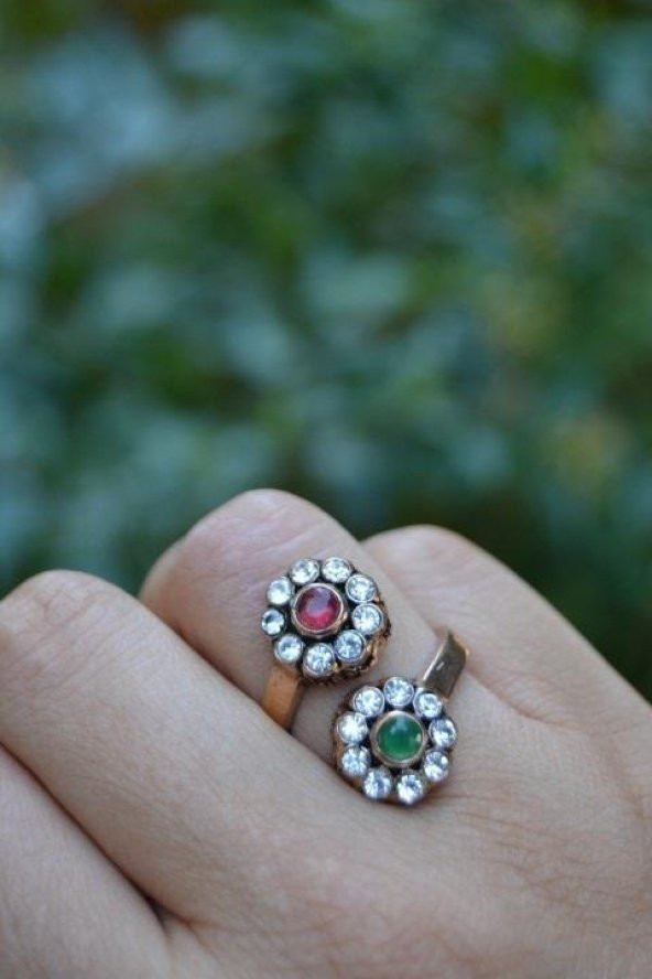 STONEAGE Papatya Ayarlanabilir Kadın Yüzük - Resim 5