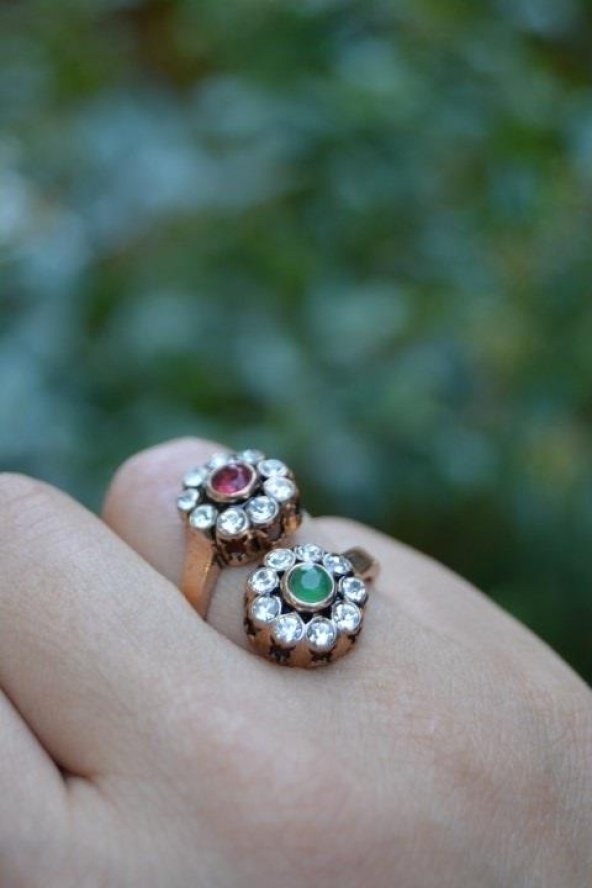 STONEAGE Papatya Ayarlanabilir Kadın Yüzük - Resim 6