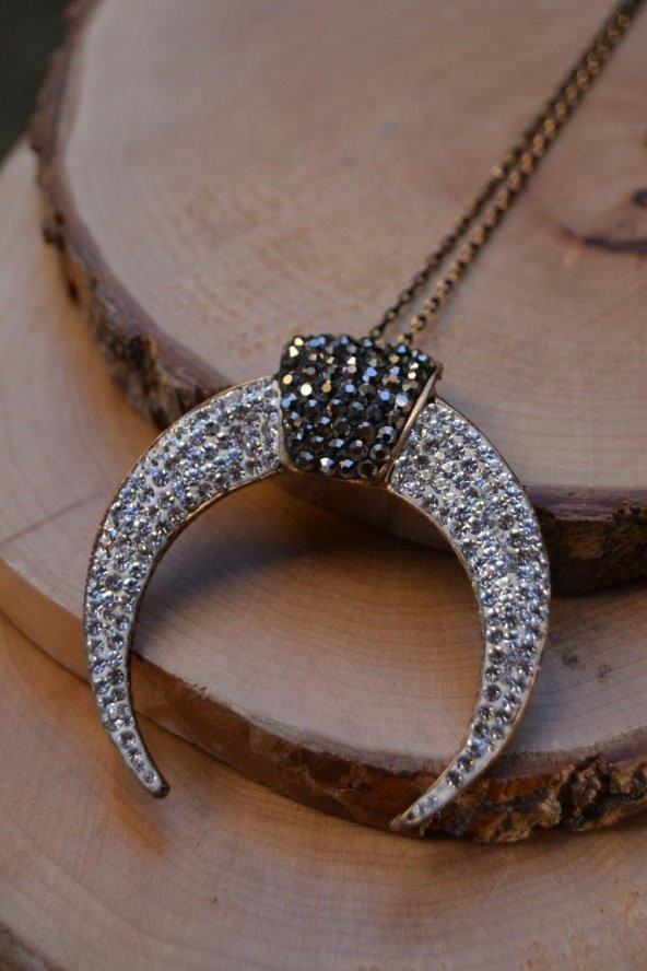 STONEAGE JEWELLERY Özel Tasarım Boynuz Bayan Kolye - Resim 2