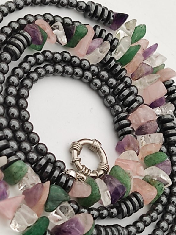 STONEAGE En Sevilen Taşlardan Gemici Kilitli Şifa Kolyesi - Resim 2