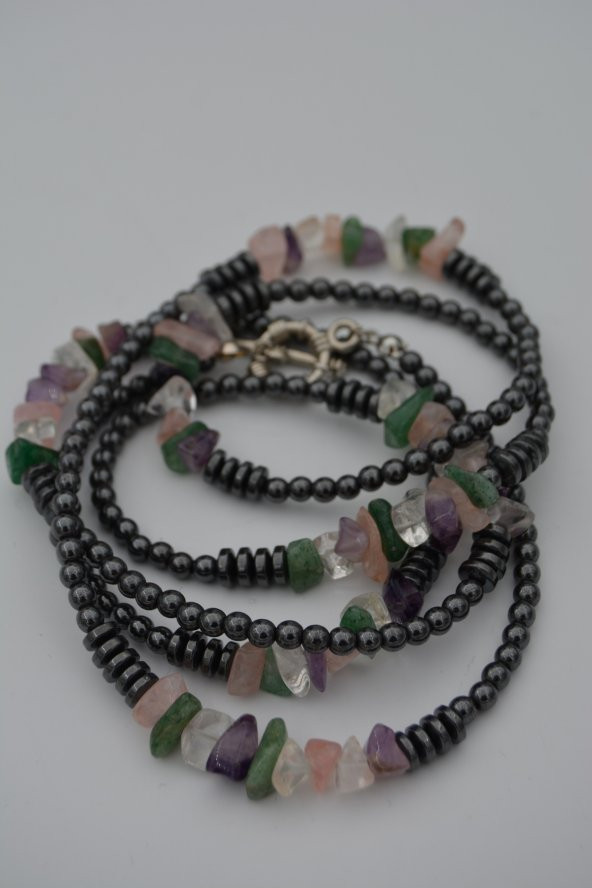 STONEAGE En Sevilen Taşlardan Gemici Kilitli Şifa Kolyesi - Resim 5