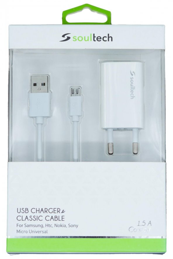 Micro USB 1.5 Amper Soultech USB Charger