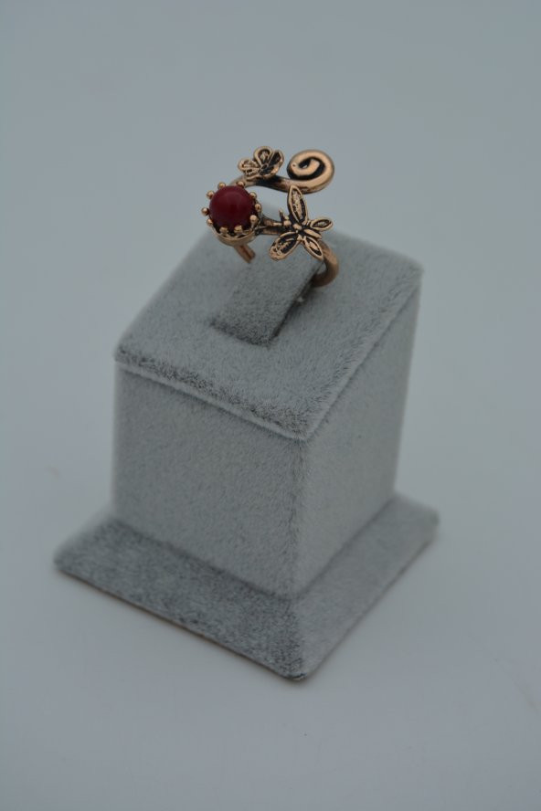 STONEAGE ÖZEL TARASIM MERCAN YÜZÜK - Resim 4