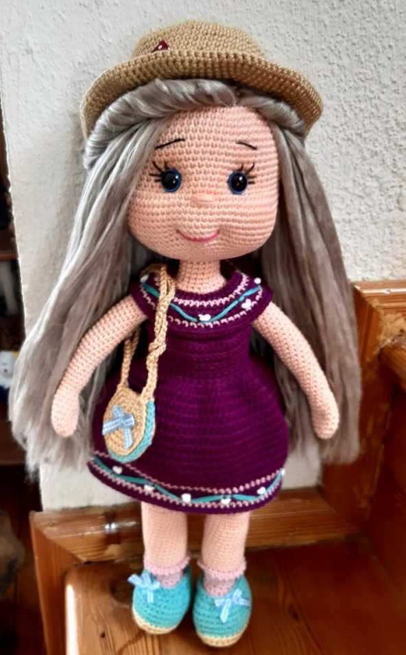 Ayşecik Bebek Amigurumi Organik Oyuncak - 2