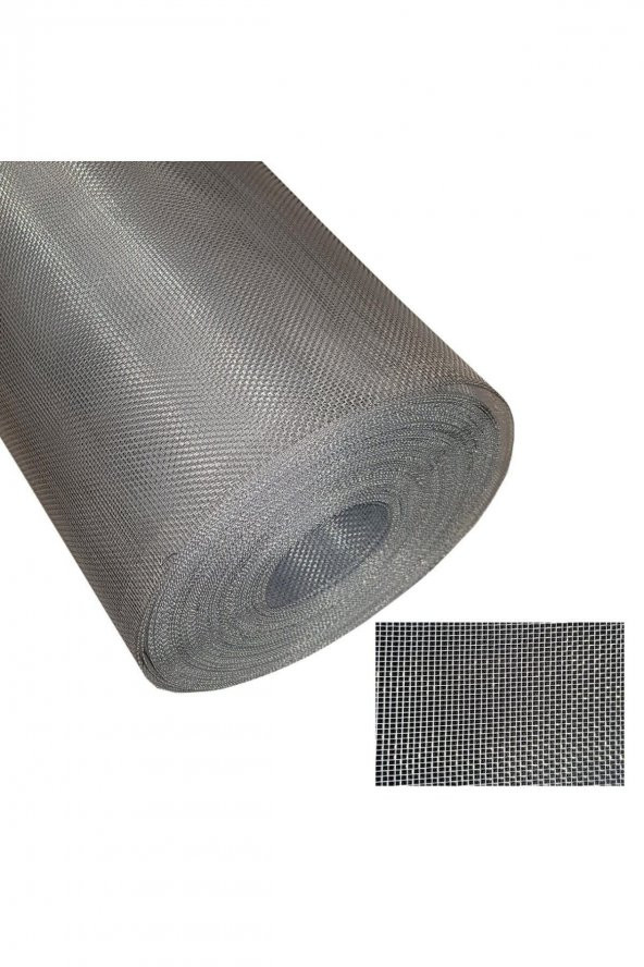 120 Cm  500 Cm Alüminyum Sineklik Teli 1. Kalite ( Kedi Teli ) 100 Adet Kalın Tip Raptiye - 1
