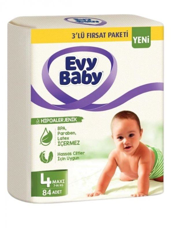 Bebek Bezi Maxi 4 Beden 7-14 Kg 84 Adet