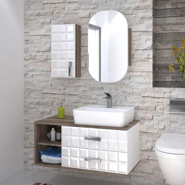 Denko Oscar 30 cm Sakramento Banyo Boy Dolabı - 2