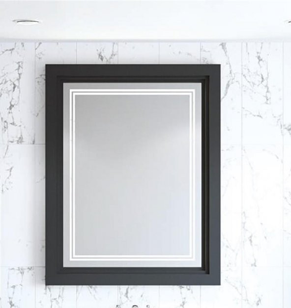 Denko Helena 100 cm MDF Antrasit Gri  Banyo Dolabı Aynalı Üst Modülü ürün görseli